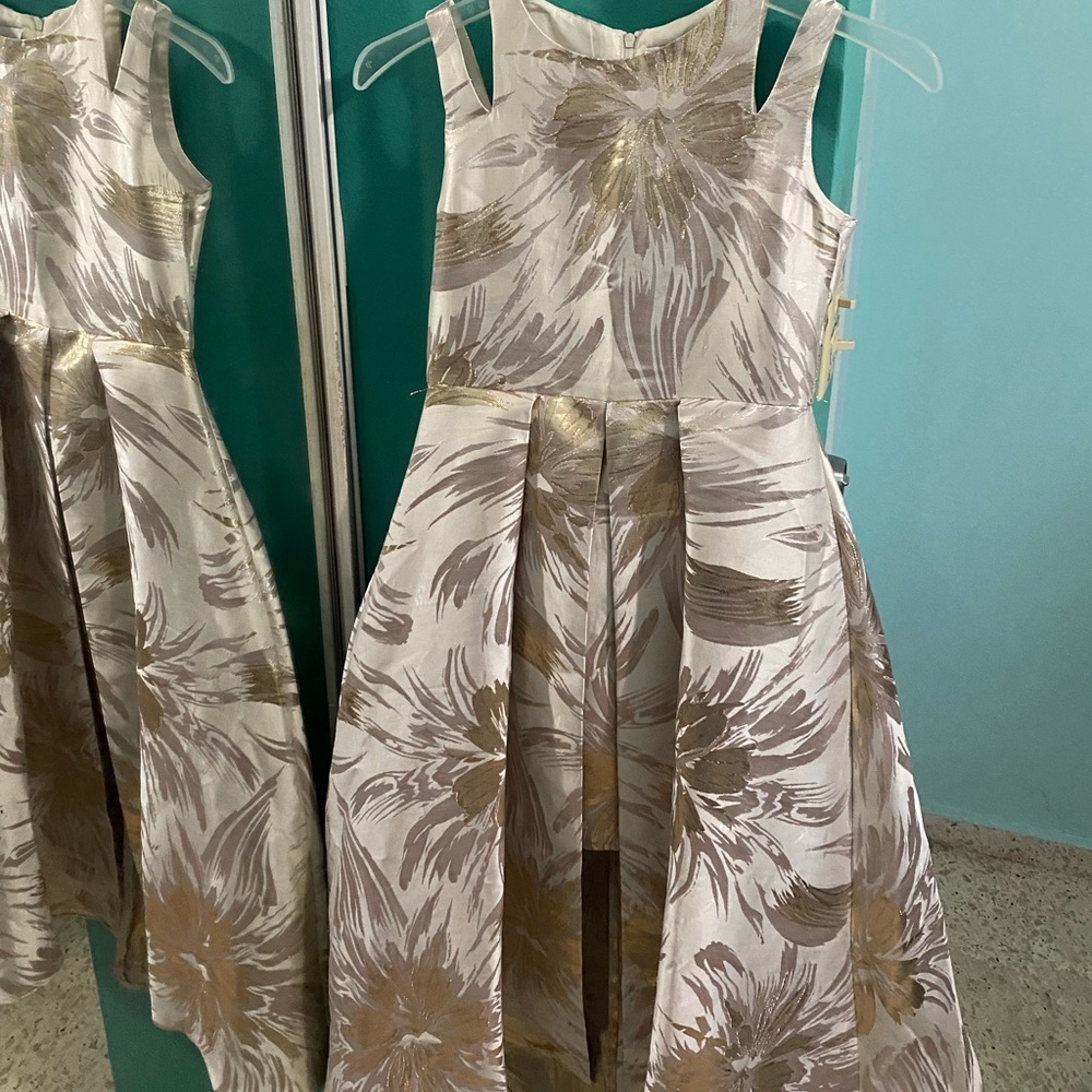 Girls gold details dress